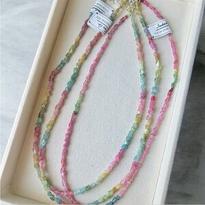 Pink/multicolor  tourmaline  Necklace - Women Jewelry